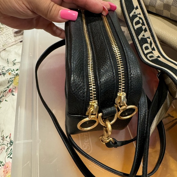 Tory Burch Perry Bombe Mini Bag Handbag  in Black - Picture 9 of 16